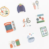 Eric Small Things Japanese Washi Masking Stickers/Seal bits - Sewing