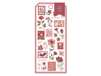 Pressed Flower Sheet of Stickers / Wine