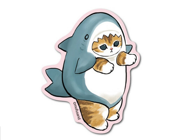 "mofusand" die-cut big sticker Vol.2 / Shark