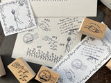 Oeda Letterpress Original Stamp Set