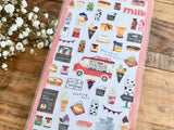 Kitchen Car Series Sheet of Stickers / milk Nikoyaka