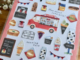 Kitchen Car Series Sheet of Stickers / milk Nikoyaka