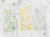 Suisai Watercolor Sheet of Stickers / Mimosa Yellow