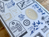 Linea Classica Sheet of Stickers - Sawn