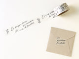 Botanical Garden Japanese Washi Tapes - Text