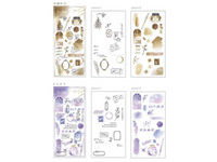 Q-Lia "to INK" clear Sheet of Stickers - Purple