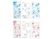 Q-Lia "to INK" clear Sheet of Stickers - Pink