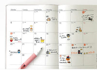 Annual Event Schedule Sheet of Stickers -Shiba Inu