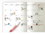 Annual Event Schedule Sheet of Stickers -Shiba Inu
