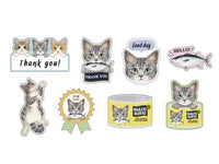 On Sale / Felissimo Cat Club Flake Stickers - Yellow